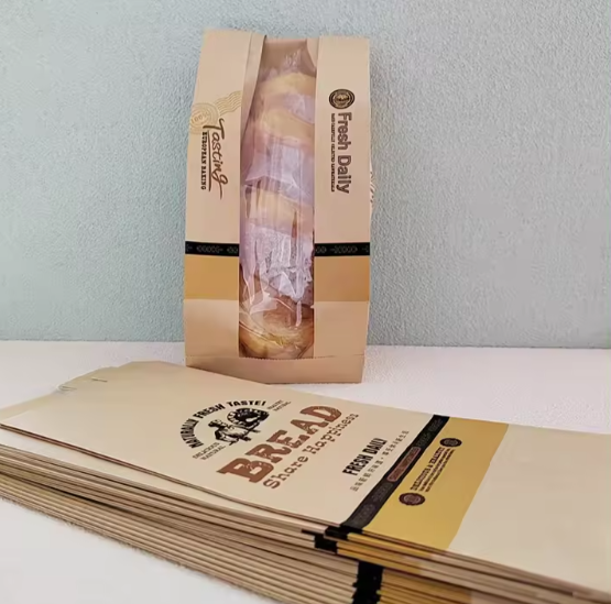 Eco Healthy Packaging Dustproof Square Bottom Bread Dessert Baking Food21